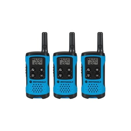Motorola Motorola Talkbout T100TP TwoWay Radios, Neon Blue  3 Pack T100TP